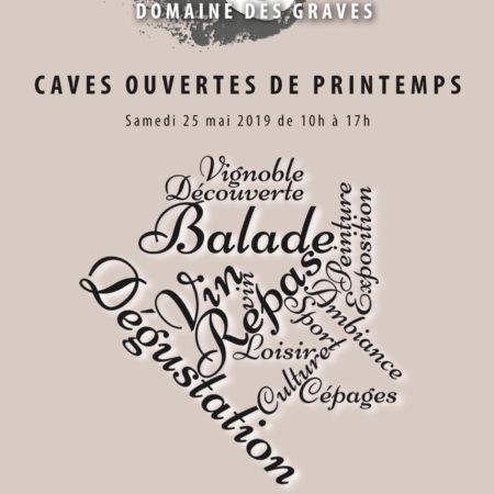 CAVE OUVERTE SAMEDI 25 MAI